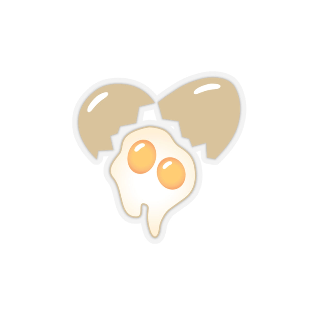 Heart-Shaped Double Yoke Stickers