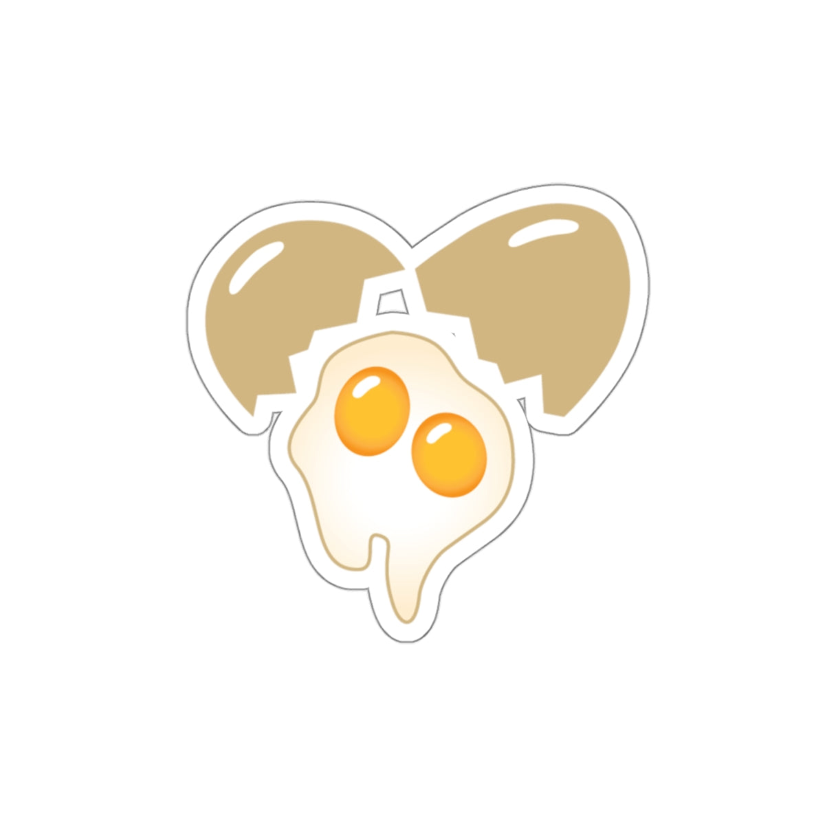 Heart-Shaped Double Yoke Stickers