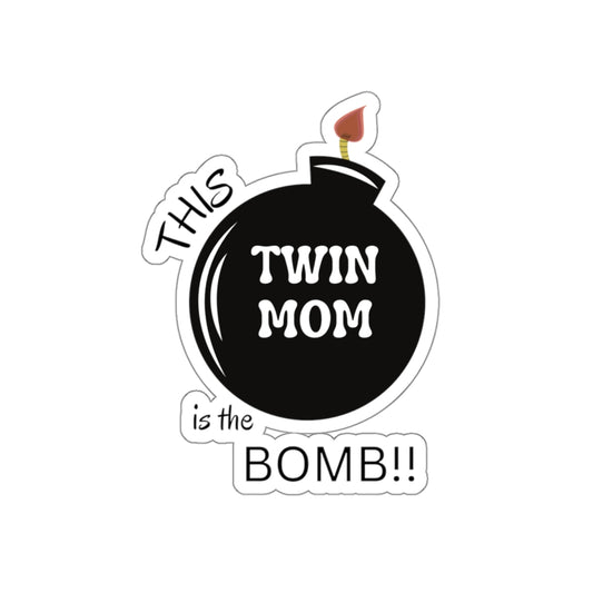 Twin Mom Bomb Stickers