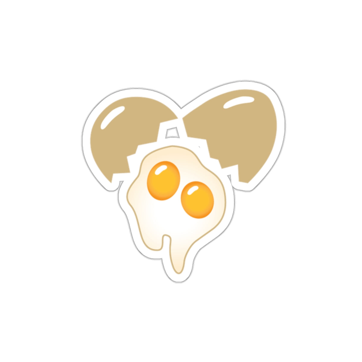 Heart-Shaped Double Yoke Stickers