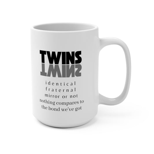 Left-handed Twin Types Mug 15oz