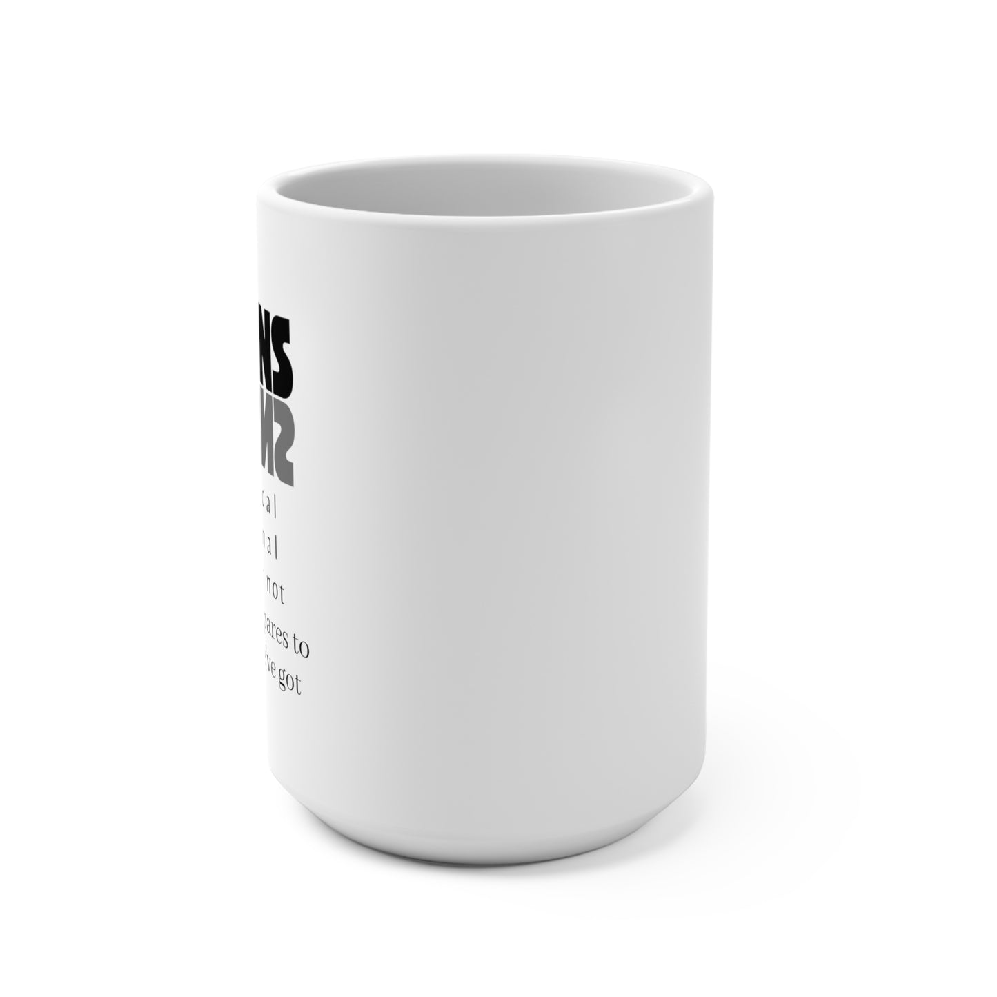 Right-handed Twin Types Mug 15oz